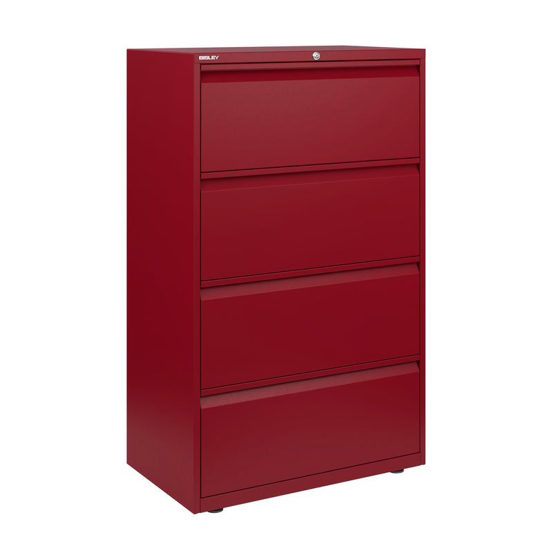 Bisley 800mm Wide Essentials 4 Drawer Side Filing Cabinet