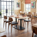 Relish Side Chair - Walnut Stained Beech With Black Seat Pad