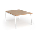 Connex Plus Angled Back To Back Desk - Beech - NWOF