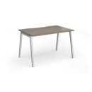 Connex Plus Angled Single Desk - Nebraska Oak - NWOF