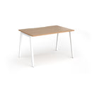 Connex Plus Angled Single Desk - Beech - NWOF