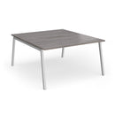 Connex Plus Angled Back To Back Desk - Grey Oak - NWOF