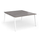 Connex Plus Angled Back To Back Desk - Grey Oak - NWOF