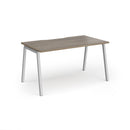 Connex Plus Angled Single Desk - Nebraska Oak - NWOF