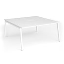 Connex Plus Angled Back To Back Desk - White - NWOF