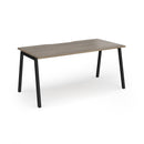 Connex Plus Angled Single Desk - Nebraska Oak - NWOF