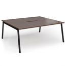 Connex Plus Angled Back To Back Desk - Walnut - NWOF