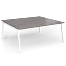 Connex Plus Angled Back To Back Desk - Grey Oak - NWOF