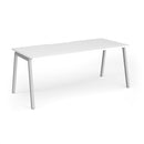 Connex Plus Angled Single Desk - White - NWOF