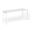 Connex Plus Angled Single Desk - White - NWOF