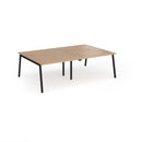 Connex Plus Angled Double Back To Back Desk - Beech - NWOF