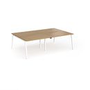 Connex Plus Angled Double Back To Back Desk - Oak - NWOF
