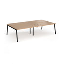 Connex Plus Angled Double Back To Back Desk - Beech - NWOF