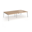 Connex Plus Angled Double Back To Back Desk - Beech - NWOF