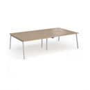 Connex Plus Angled Double Back To Back Desk - Kendal Oak - NWOF
