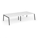 Connex Plus Angled Double Back To Back Desk - White - NWOF