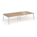 Connex Plus Angled Double Back To Back Desk - Beech - NWOF