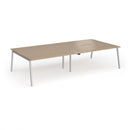 Connex Plus Angled Double Back To Back Desk - Kendal Oak - NWOF