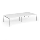Connex Plus Angled Double Back To Back Desk - White - NWOF