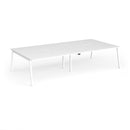 Connex Plus Angled Double Back To Back Desk - White - NWOF