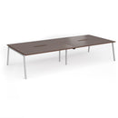 Connex Plus Angled Double Back To Back Desk - Walnut - NWOF