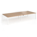 Connex Plus Angled Double Back To Back Desk - Beech - NWOF