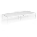 Connex Plus Angled Double Back To Back Desk - White - NWOF