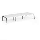 Connex Plus Angled Triple Back To Back Desk - White - NWOF
