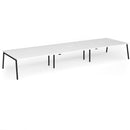Connex Plus Angled Triple Back To Back Desk - White - NWOF