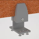 Dams Shush PET Double Desk Screen Clamp Bracket holding two desk screens securely with adjustable arms.