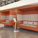 Buddy Laptop Table With Shield Top - White - NWOF