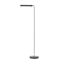 Anders LED Floor Lamp With Swiveling Head - Chrome & Black