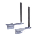 Aluminium Framed Screen Brackets (Pair) To Fit On Desk Return - NWOF