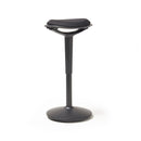 Ava Height Adjustable Stool With Black Fabric Seat - NWOF