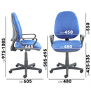 Bilbao Fabric Operators Chair With Lumbar Support - NWOF