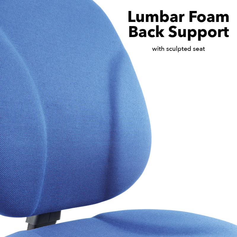 Bilbao Fabric Operators Chair With Lumbar Support - NWOF