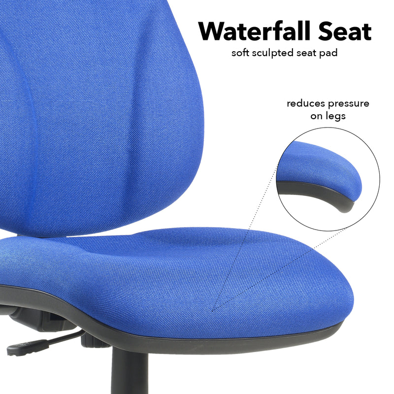 Bilbao Fabric Operators Chair With Lumbar Support - NWOF