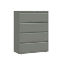 Bisley Essentials side filing cabinet, 1000mm wide, with multiple drawers and a sturdy metal construction for office storage.