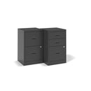 Bisley A4 Home Filing Cabinet - Black - NWOF