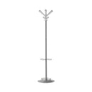 Callisto Coat Stand With 4 Coat Hooks & 4 Umbrella Hooks - Grey & Transparent