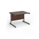 Contract 25 800mm Deep Straight Desk With Cantilever Leg - Walnut - NWOF