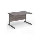 Contract 25 800mm Deep Straight Desk With Cantilever Leg - Grey Oak - NWOF