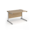 Contract 25 800mm Deep Straight Desk With Cantilever Leg - Kendal Oak - NWOF