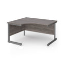 Dams Contract 25 ergonomic grey oak desk with cantilever legs, modern office furniture for workspace comfort and style