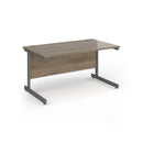 Contract 25 800mm Deep Straight Desk With Cantilever Leg - Nebraska Oak - NWOF