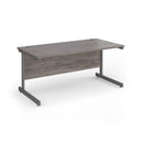 Contract 25 800mm Deep Straight Desk With Cantilever Leg - Grey Oak - NWOF