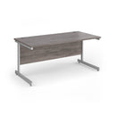 Contract 25 800mm Deep Straight Desk With Cantilever Leg - Grey Oak - NWOF