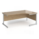 Dams Contract 25 ergonomic desk with Kendal Oak finish, featuring a cantilever leg design and spacious work surface.