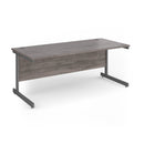 Contract 25 800mm Deep Straight Desk With Cantilever Leg - Grey Oak - NWOF