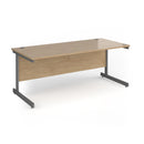 Contract 25 800mm Deep Straight Desk With Cantilever Leg - Kendal Oak - NWOF